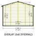 Overlap 8 x 10 Double Door Shed